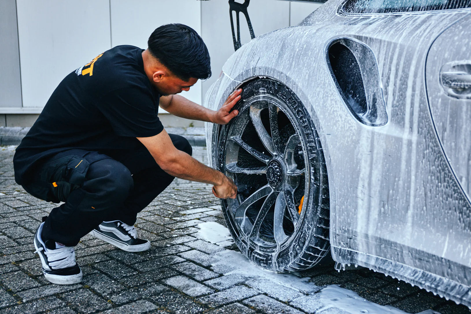 Autoshampoo gebruiken